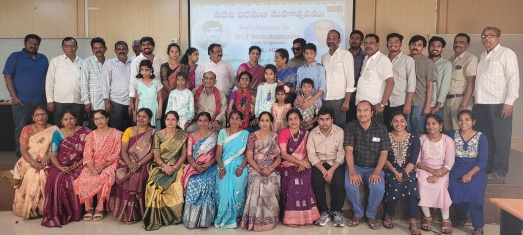 బిహెచ్‌ఎల్‌లో అదనపు ఇంజనీర్ తోట వెంకటస్వామి పదవీవిరమణ సన్మానం.
