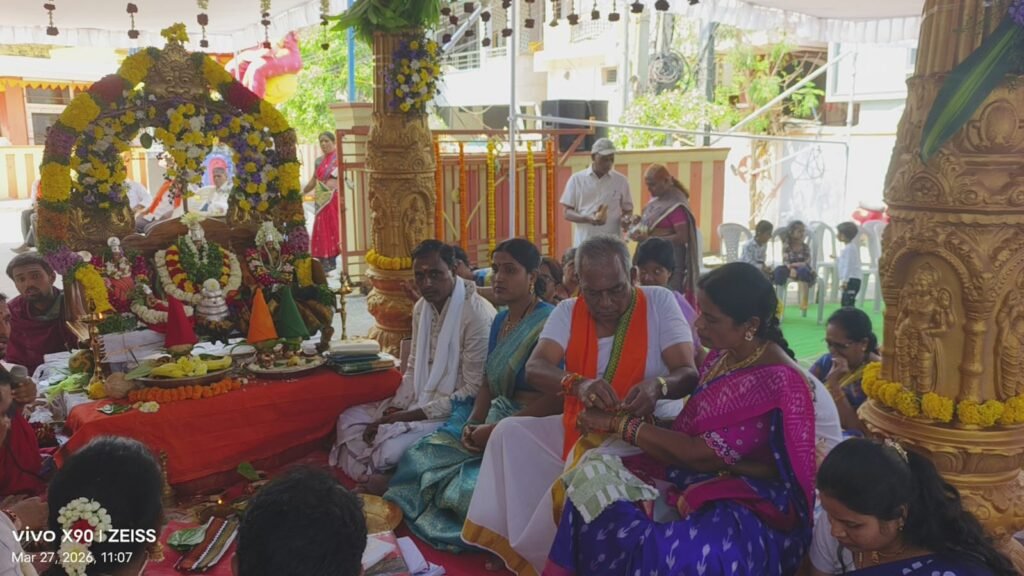 అమీన్పూర్‌లో అంబరాన్నంటిన శ్రీరామనవమి వేడుకలు.