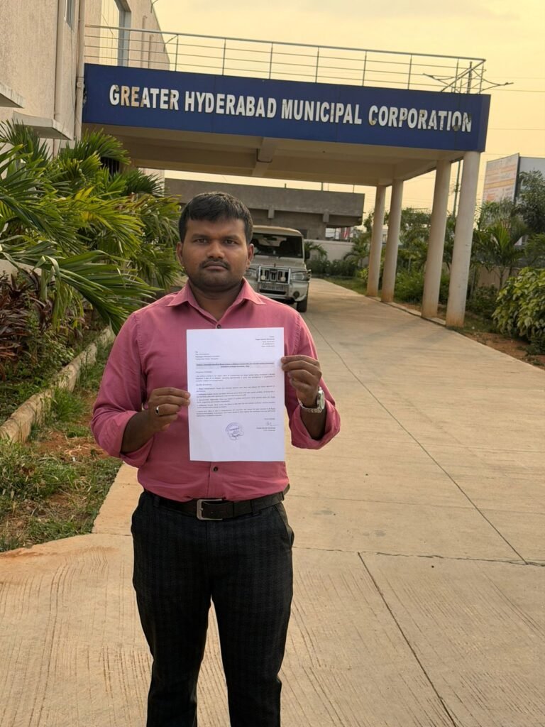 అక్రమ వెంచర్‌పై ‘సూరన్న’ ఫిర్యాదు-అధికారులు నామమాత్రపు చర్యలు చేపడితే ఊరుకోం.